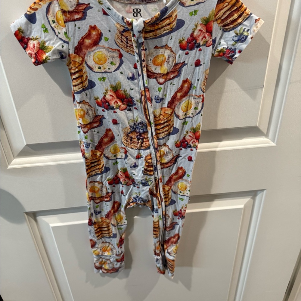 Breakfast Print Kids One Piece